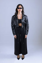Structured Flare Trousers